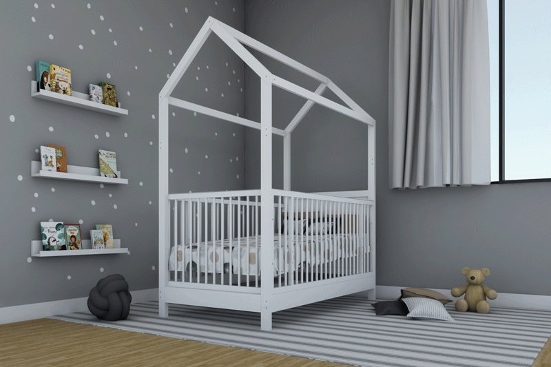 Cama Cuna Casita Montessori Jr