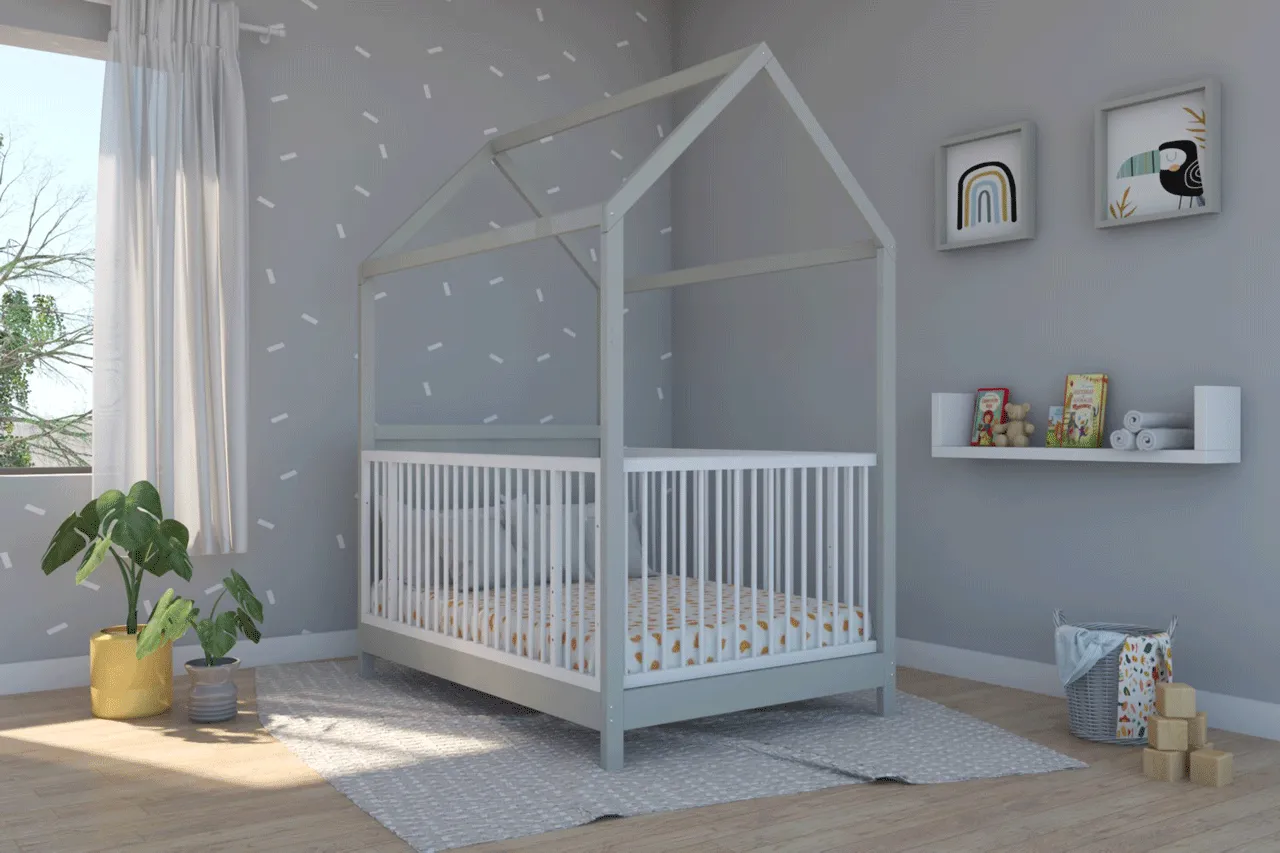 Cama Cuna Casita Montessori 100x150cm